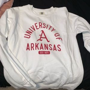 University of Arkansas sweatshirt!